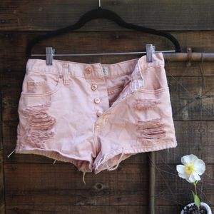 Button up shorts